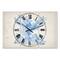 Designart Nautical & Coastal Blue Coral 3 Panel Large Wall Clock